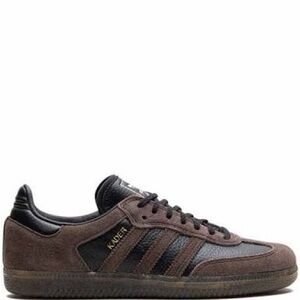 Adidas Kader Brown/Black Suede & Leather w/ Satin Laces